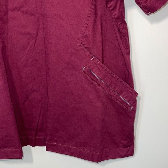 Bio™ 19021 Womens Stretch Angle V-Neck Scrub Top. Maroon Size XL - Picture 4 of 9